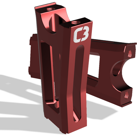 Red Power Riser Snowbike Bar Risers | C3 Powersports – C3 Powersports USA